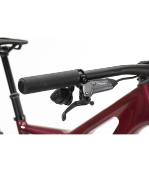 VTT 29" carbone trail tout suspendu Conor Burst dark rouge levier de frein sram