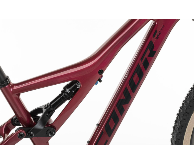 VTT 29" carbone trail tout suspendu Conor Burst dark rouge