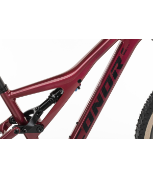 VTT 29" carbone trail tout suspendu Conor Burst dark rouge