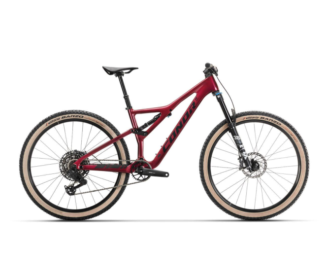 VTT 29" carbone trail tout suspendu Conor Burst dark rouge