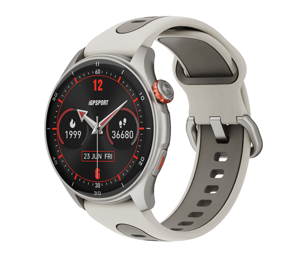 montre connectée / GPS / Bluetooth / waterproof Igpsport gris argent