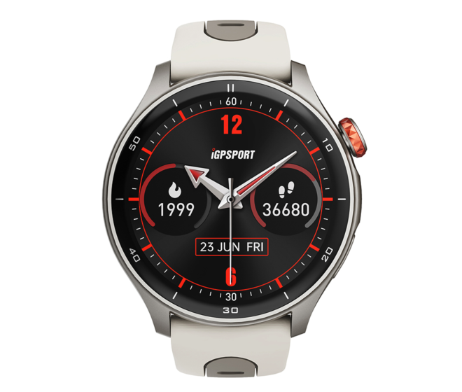 montre connectée / GPS / Bluetooth / waterproof Igpsport gris argent