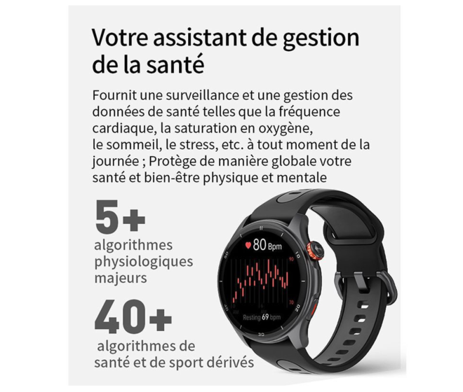 montre connectée / GPS / Bluetooth / waterproof Igpsport gris argent