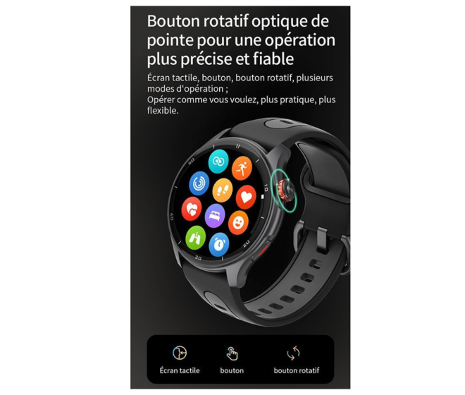 montre connectée / GPS / Bluetooth / waterproof Igpsport gris argent