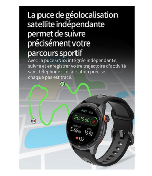 montre connectée / GPS / Bluetooth / waterproof Igpsport noir / gris / rose