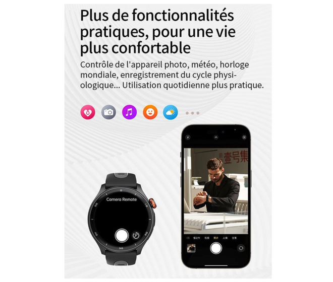 montre connectée / GPS / Bluetooth / waterproof Igpsport gris argent