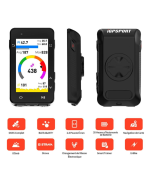 PACK COMPTEUR IGS630 + SUPPORT + COQUE PROTECTION