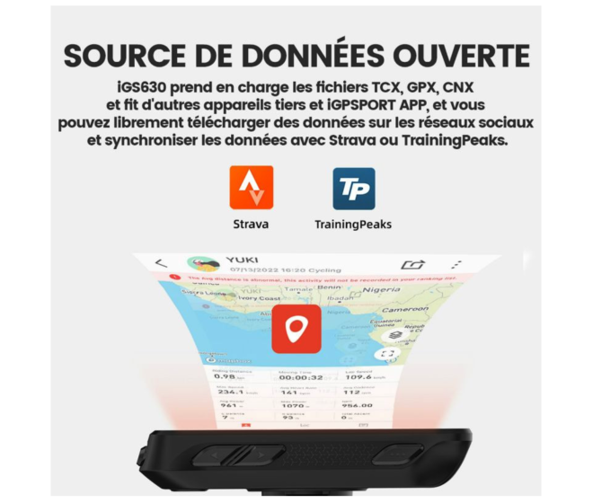 PACK COMPTEUR IGS630 + SUPPORT + COQUE PROTECTION