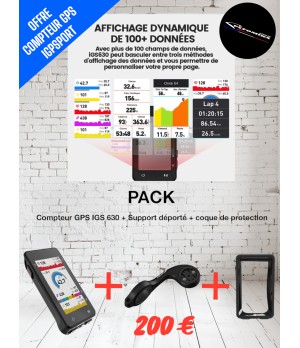 PACK COMPTEUR IGS630 + SUPPORT + COQUE PROTECTION